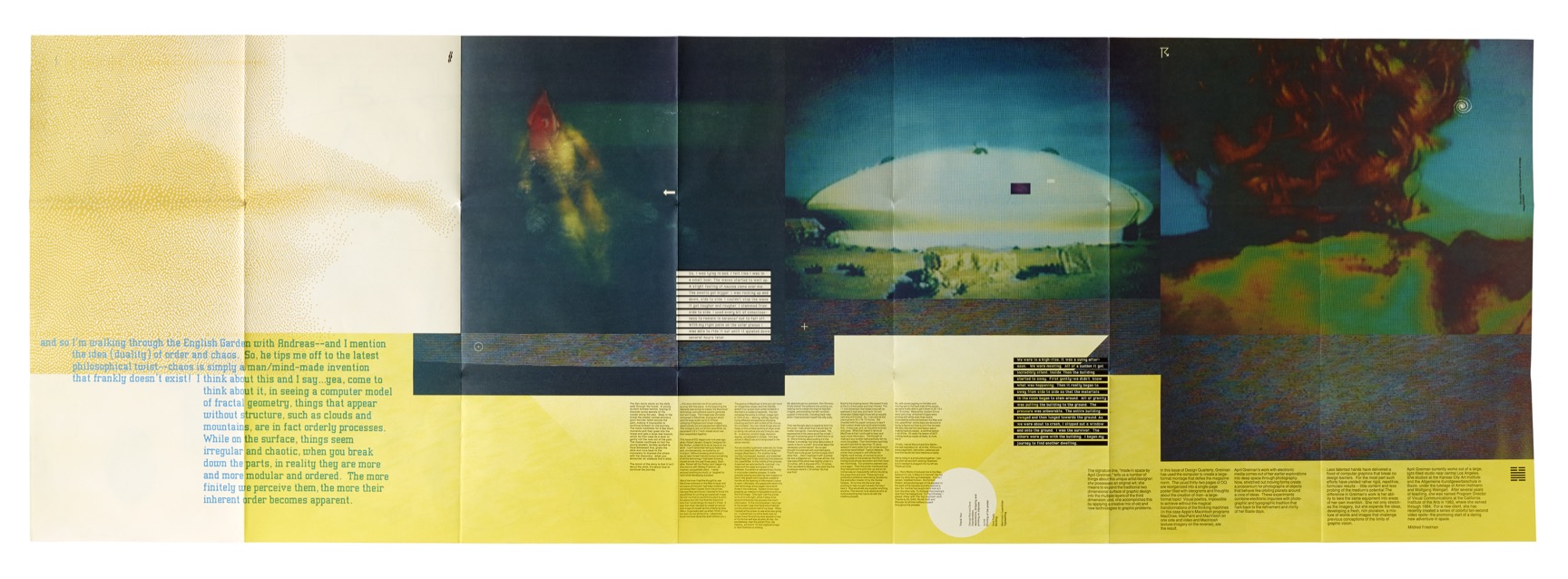 Fig. 1b April Greiman, Design Quarterly 133, Minneapolis, Walker Art Center, automne 1986. (Verso).